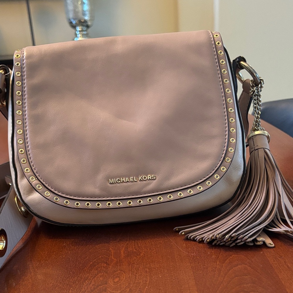 Michael Kors Mauve Crossbody Bag with Tassel